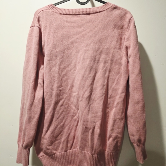 Karen Scott Soft Pink Knit Sweater - Picture 3 of 4